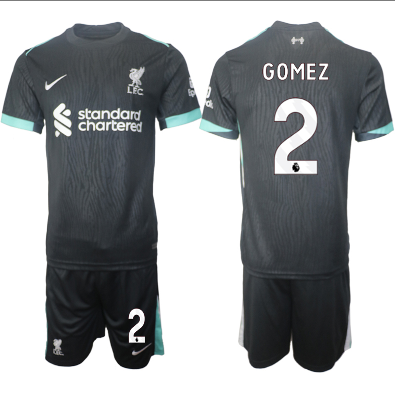 Men 2024-2025 Club Liverpool away Black #2 Soccer Jersey->->Soccer Club Jersey